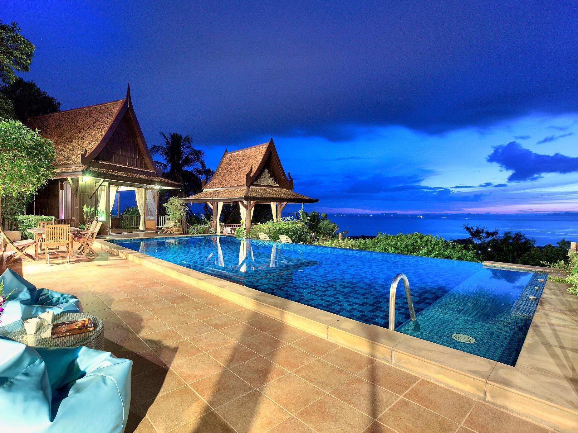 Villa Thai Teak - Panoramic Sea & Sunset Views Ko Samui Extérieur photo