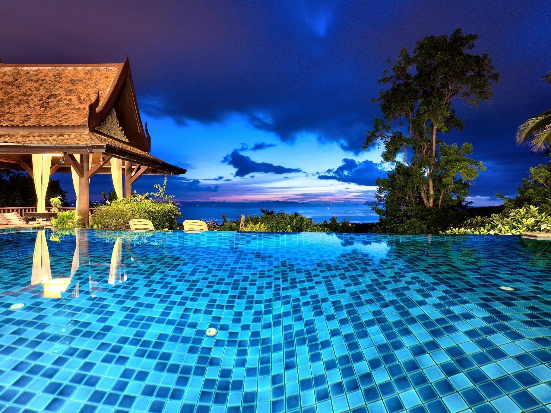 Villa Thai Teak - Panoramic Sea & Sunset Views Ko Samui Extérieur photo